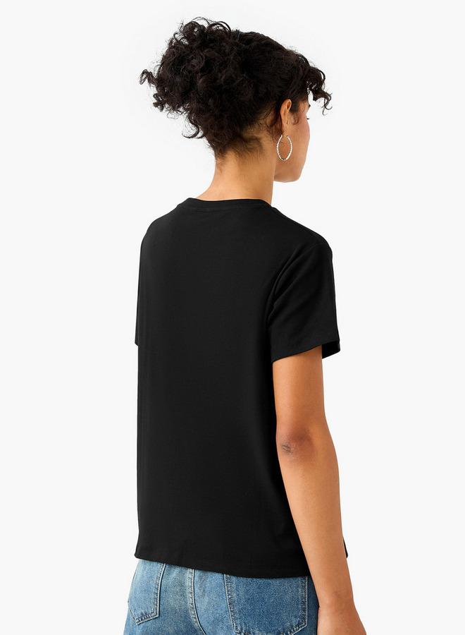 تواكستريمز تيشيرت قطني بتفاصيل مزخرفة - Image 3